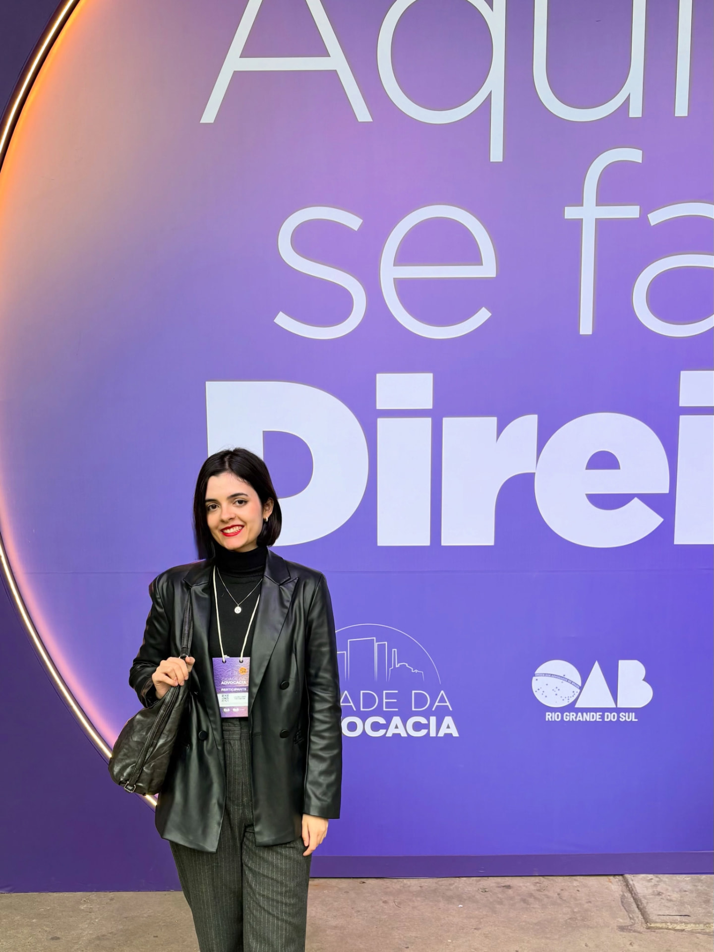 Laura em evento da OAB Rio Grande do Sul
